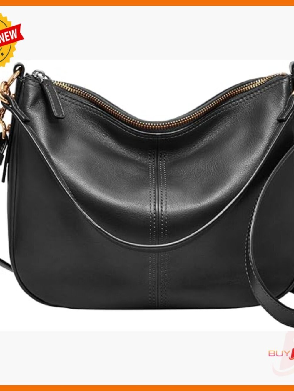 Leather Crossbody Bag with Adjustable Strap, Perfect Everyday Purse